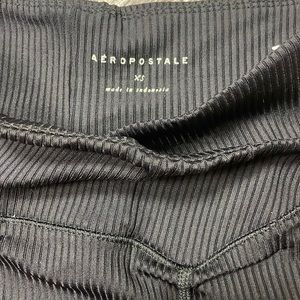 * NEVER WORN**Aeropostale black ribbed leggings. Size XS